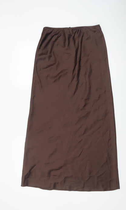 Wednesday's Girl Women's Brown Size 12 Midi Straight Skirt