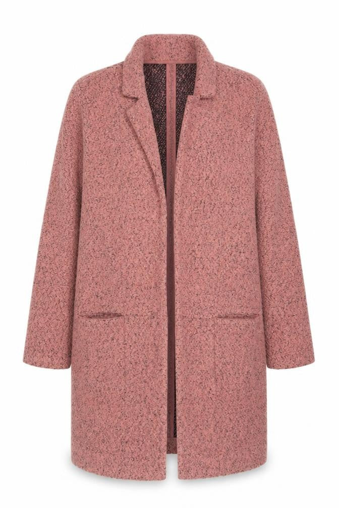 Next Womens Pink Coatigan Size 10 Regular Mid-Length Overcoat
