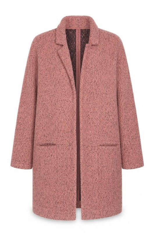 Next Womens Pink Coatigan Size 10 Regular Mid-Length Overcoat