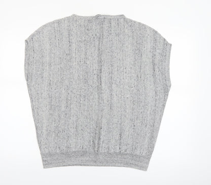 Mint Velvet Women's Grey Crew Neck Pullover Jumper Size L