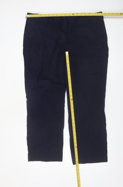 Marks and Spencer Women’s Blue Chino Trousers Size 20 Short