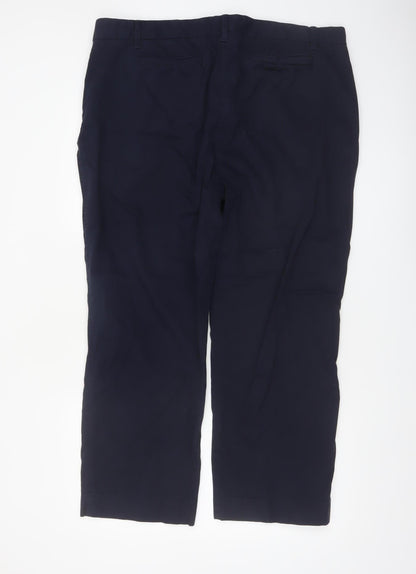 Marks and Spencer Women’s Blue Chino Trousers Size 20 Short