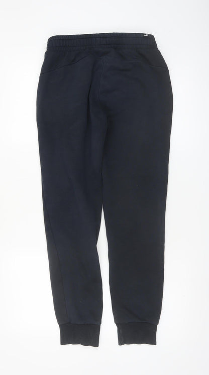 Puma Womens Black Jogger Sweatpants Small Cotton Blend Casual