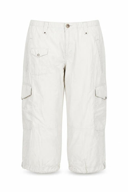 CAT Women’s Ivory Cargo Shorts Size 14 Cotton Lightweight Outdoor