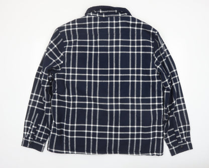 Firetrap Men's Blue Check Flannel Shirt Jacket XL