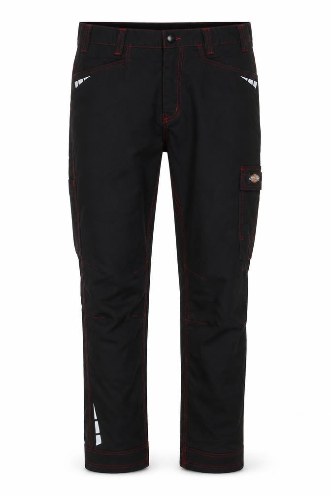 Dickies Men's Black Work Cargo Trousers 38R Cotton Blend
