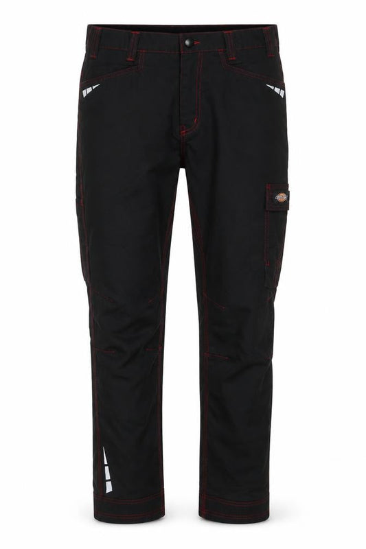 Dickies Men's Black Work Cargo Trousers 38R Cotton Blend