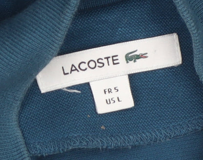 Lacoste Men's Blue Bomber Jacket Size L Zip-Up Lightweight