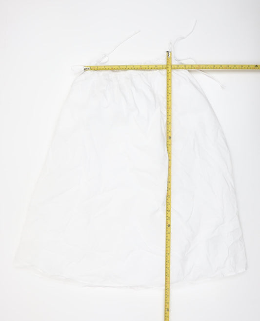 Marks and Spencer Women's White Cotton Long A-Line Skirt Size 10