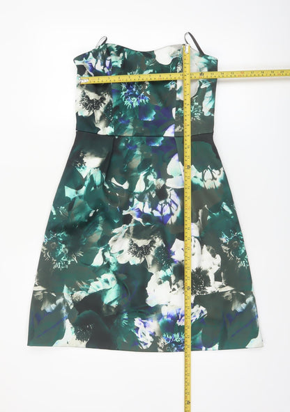 Warehouse Women’s Multicoloured Floral Bodycon Dress Size 10