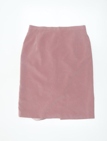 Jacques Vert Women's Pink Size 16 Pencil Skirt Lined Knee Length