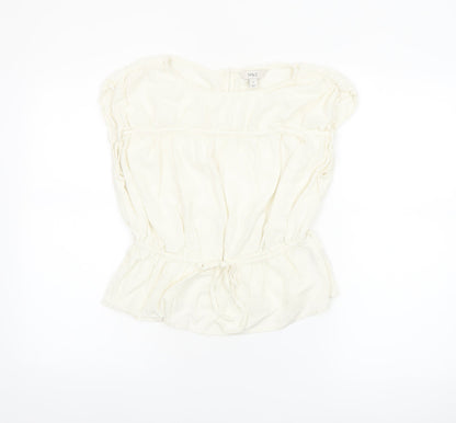 Marks and Spencer Women’s Ivory Sleeveless Tunic Blouse Size 10