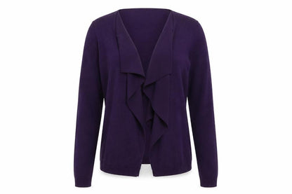 Marks & Spencer Per Una Women's Purple Cardigan Size 12 Lightweight Knit