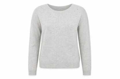 Gap Women Grey Crew Neck Long Sleeve Pullover Jumper Size L