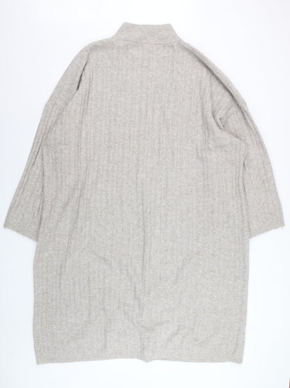 George Women Beige Plus 2XL Knit High Neck Sweater Dress