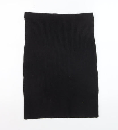 Next Petite Women's Black Knit Pencil Skirt Size 14