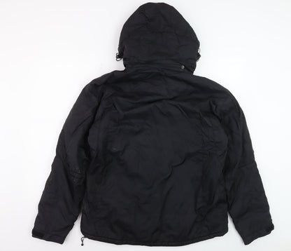 Ripley Men's Black Hooded Puffer Jacket L Waterproof Winter Coat
