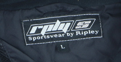 Ripley Men's Black Hooded Puffer Jacket L Waterproof Winter Coat