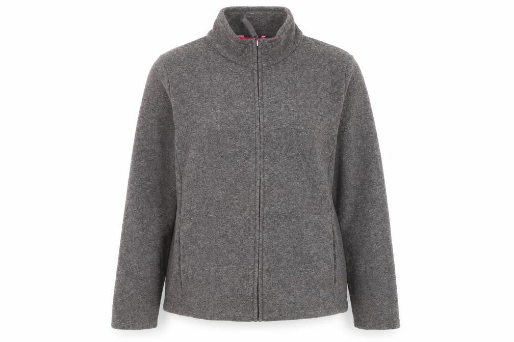 Marks and Spencer Women's Grey Fleece Full Zip Jacket Size 22
