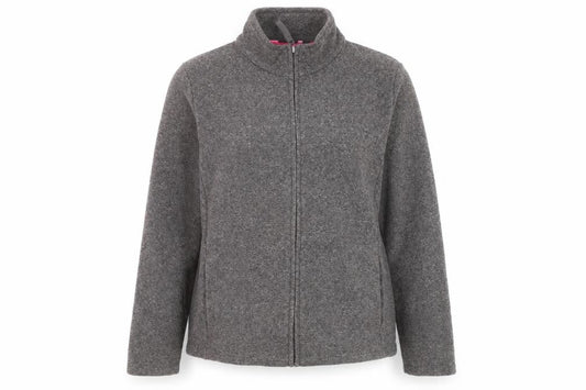 Marks and Spencer Women's Grey Fleece Full Zip Jacket Size 22