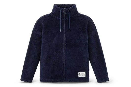 Esmara Women’s Blue Fleece Full Zip Jacket Size S Soft Mid-Length Outdoor