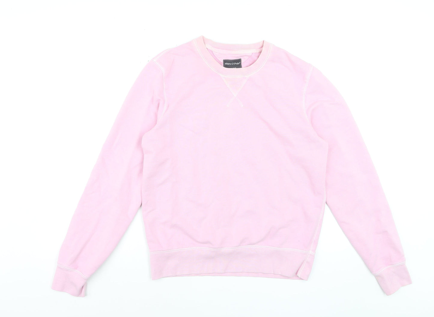 Marc O'Polo Men's Pink Crew Neck Regular Fit Sweatshirt M