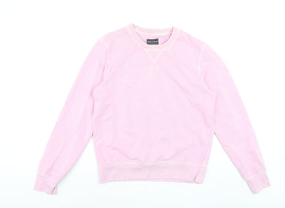 Marc O'Polo Men's Pink Crew Neck Regular Fit Sweatshirt M