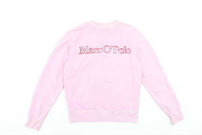 Marc O'Polo Men's Pink Crew Neck Regular Fit Sweatshirt M