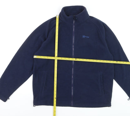 Hi Gear Men's Blue Fleece Full Zip Jacket L Outdoor Hiking