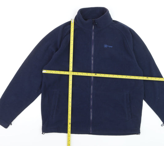 Hi Gear Men's Blue Fleece Full Zip Jacket L Outdoor Hiking