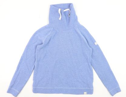 Joules Women's Blue Pullover Sweatshirt UK 12 Cotton Blend