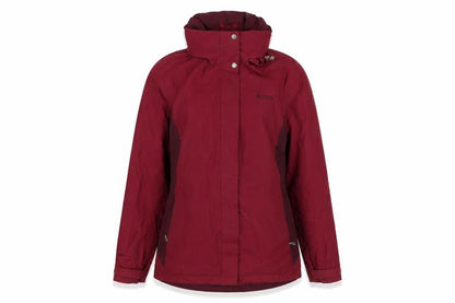 Regatta Womens Red Waterproof Hooded Rain Jacket Size 16