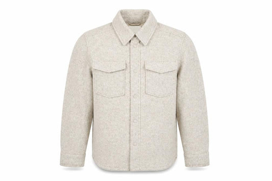 H&M Men’s Beige Fleece Jacket XS Regular Fit Polyester