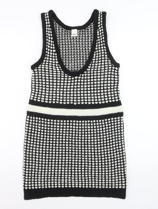 HERE'S AVENUE Women's Black Knit Tank Dress Size S