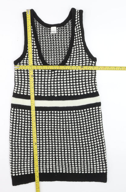 HERE'S AVENUE Women's Black Knit Tank Dress Size S