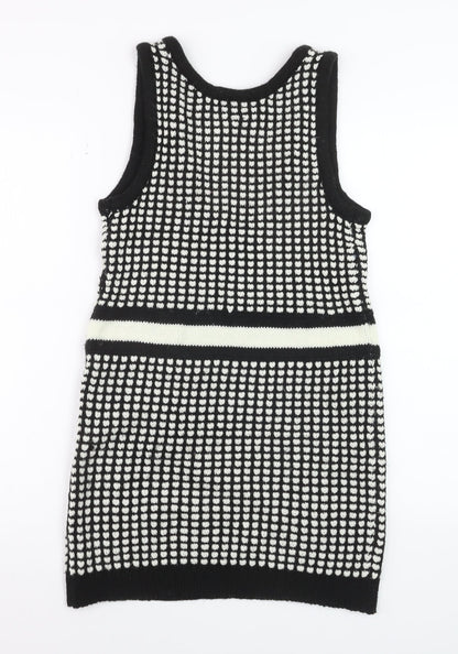 HERE'S AVENUE Women's Black Knit Tank Dress Size S
