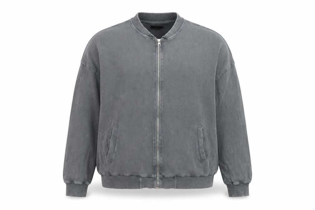 Simply Be Women's Grey Cotton Bomber Jacket Size 22