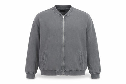 Simply Be Women's Grey Cotton Bomber Jacket Size 22