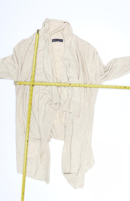 Marks and Spencer Women Beige Size 10 Lightweight Open Cardigan