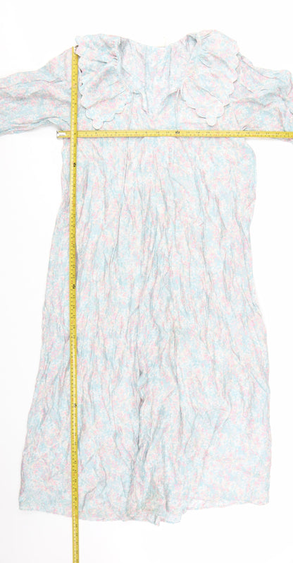 H&M Women’s Multicoloured Floral Midi A-Line Dress Size S
