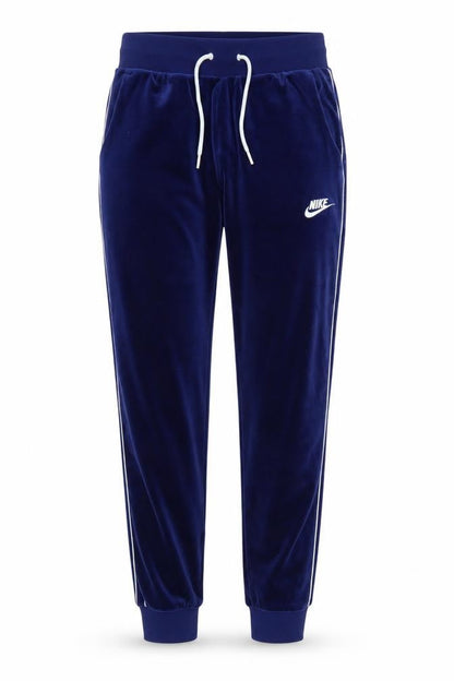 Nike Women's Blue Velvet Jogger Trousers XS Elastic Waist