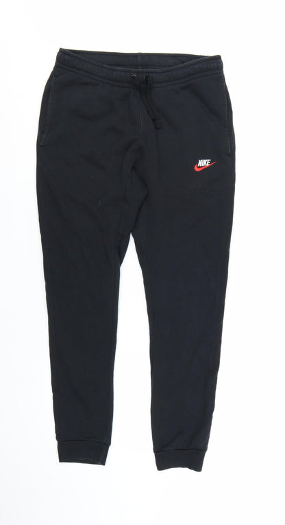 Nike Men's Black Jogger Sweatpants Small Cotton Blend Casual
