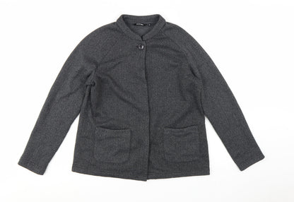 Rohan Womens Grey Herringbone Mid-Length Jacket Size 14