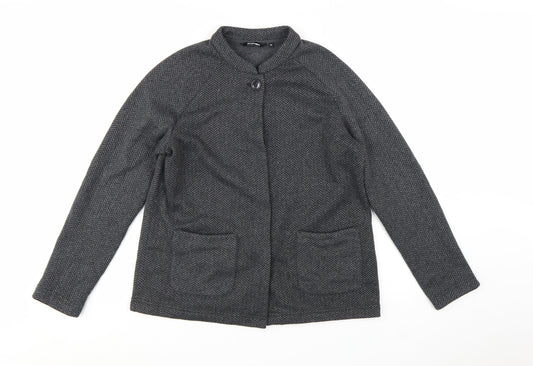 Rohan Womens Grey Herringbone Mid-Length Jacket Size 14