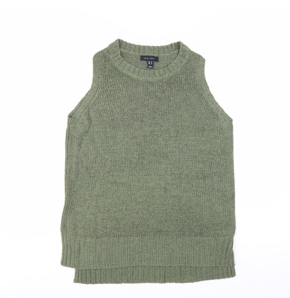 New Look Women's Green Sleeveless Knit Vest Jumper M