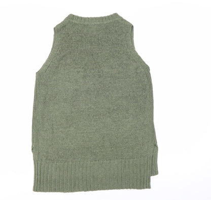 New Look Women's Green Sleeveless Knit Vest Jumper M