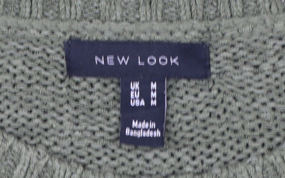 New Look Women's Green Sleeveless Knit Vest Jumper M
