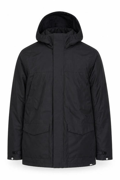 No Fear Men's Black XS Hooded Waterproof Parka Jacket