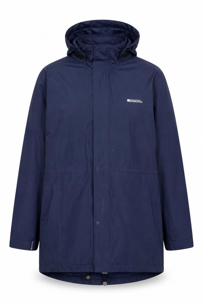 Mountain Warehouse Women's Blue Long Waterproof Parka Coat UK 18
