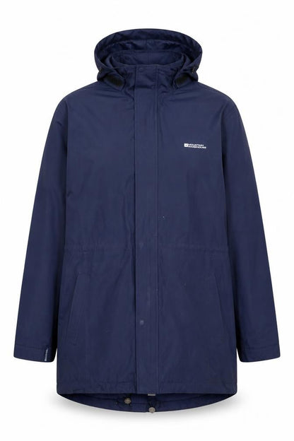 Mountain Warehouse Women's Blue Long Waterproof Parka Coat UK 18